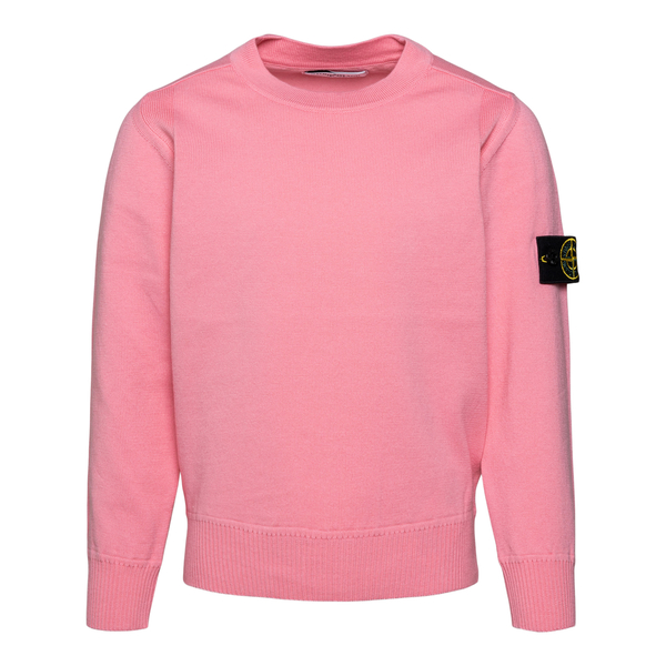 Pink sweatshirt with logo patch                                                                                                                        STONE ISLAND