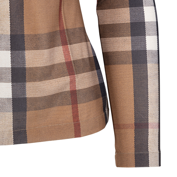 Fitted brown checked top                                                                                                                               BURBERRY