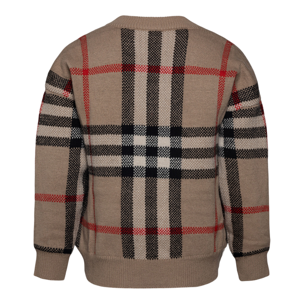 Beige sweater with tartan motif                                                                                                                        BURBERRY                                          