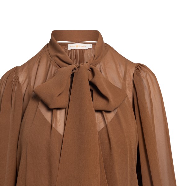 Semi-transparent brown blouse                                                                                                                          TORY BURCH                                        