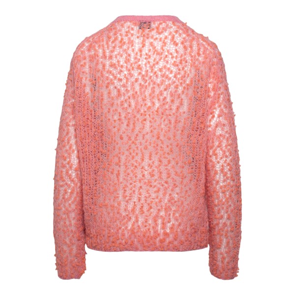 Pink sweater with pom poms                                                                                                                             FORTE FORTE