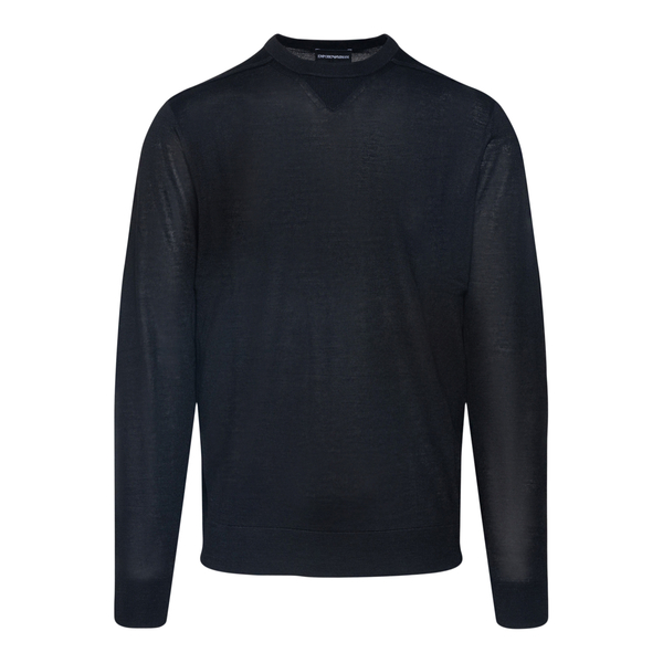 Minimal black sweater                                                                                                                                  EMPORIO ARMANI