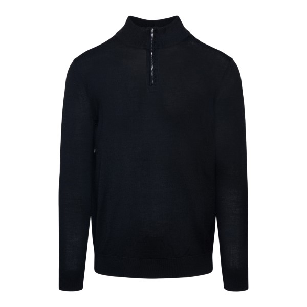 Black sweater with partial zip                                                                                                                         EMPORIO ARMANI                                    