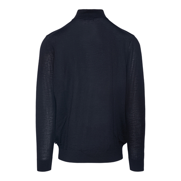 Blue sweater with partial zip                                                                                                                          EMPORIO ARMANI                                    
