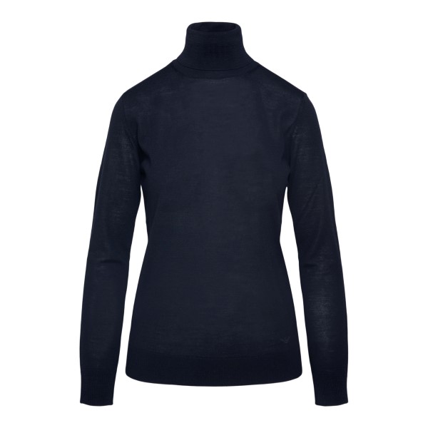 Dark blue turtleneck sweater                                                                                                                           EMPORIO ARMANI