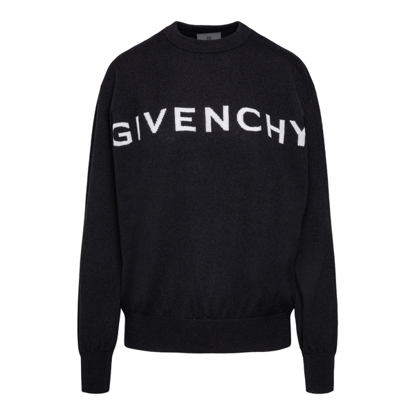 Black sweater with logo                                                                                                                               Givenchy BW90CU back
