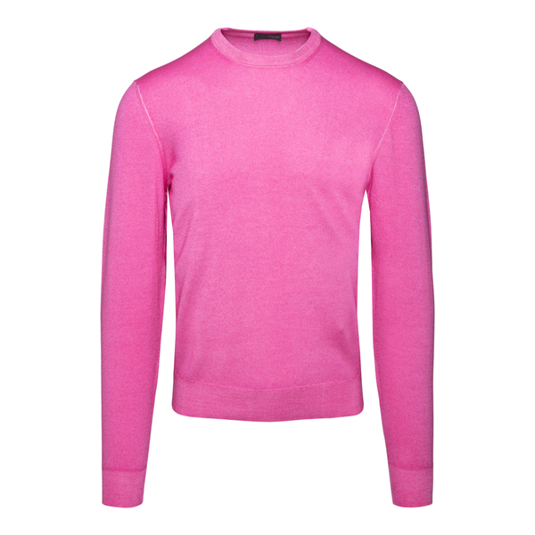 Minimal sweater in pink color                                                                                                                         Drumohr D0D103A front