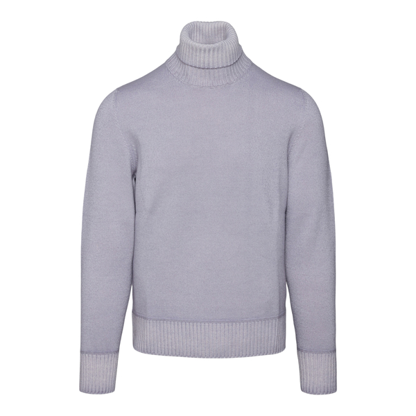 Lilac turtleneck sweater Drumohr | Ratti Boutique