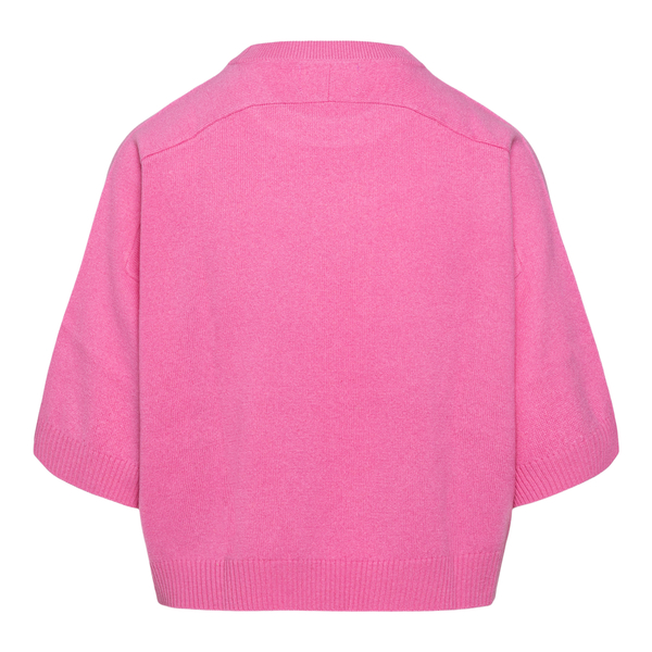 Maglione crop rosa                                                                                                                                     davanti