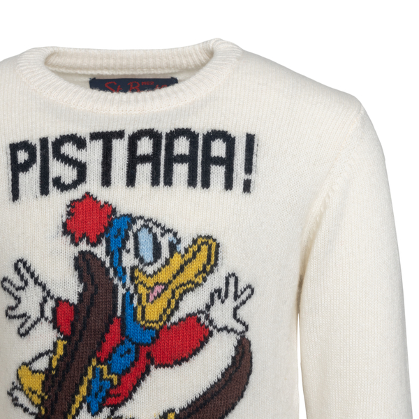 White sweater with Donald Duck                                                                                                                         SAINT BARTH                                       