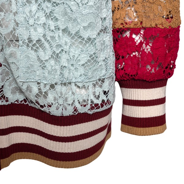Multicolored lace cardigan                                                                                                                             DOLCE&GABBANA