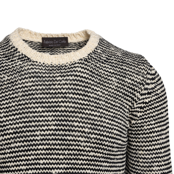 Ekstrem morbiditet fure Two-tone striped sweater Fabrizio Del Carlo | Ratti Boutique