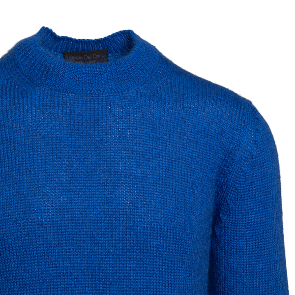 Minimal sweater in blue color                                                                                                                          FABRIZIO DEL CARLO
