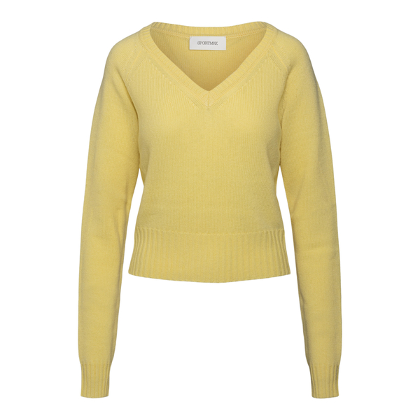 Classic yellow sweater                                                                                                                                Sportmax FATUO front