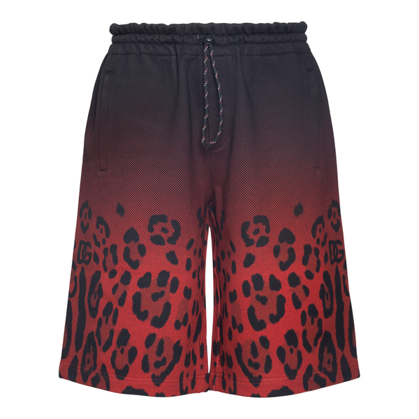 Bermuda shorts with leopard print                                                                                                                     Dolce&gabbana GWWKAT front