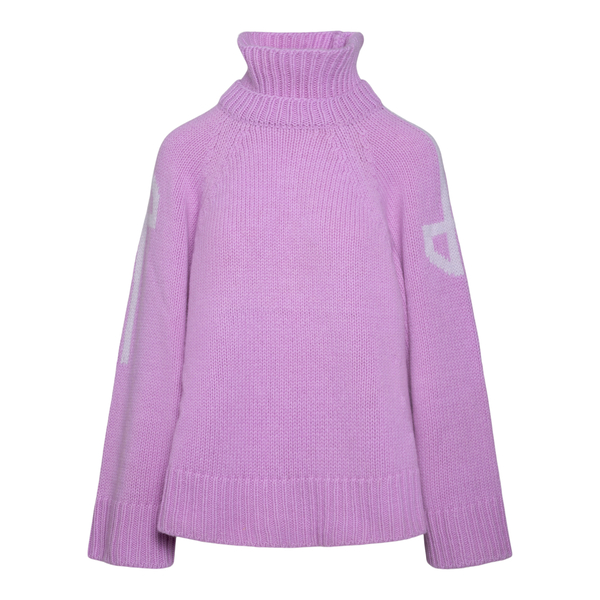 Turtleneck with inlaid logo                                                                                                                           Patou KN0608043 back
