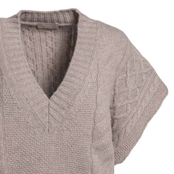 Beige short-sleeved sweater                                                                                                                            DRUMOHR                                           