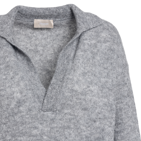 Grey sweater with collar                                                                                                                               DRUMOHR