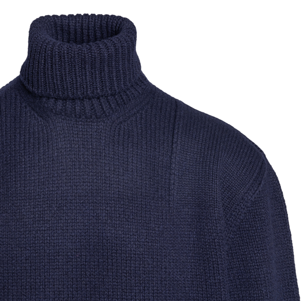 Maglione blu a collo alto Prada | Ratti Boutique