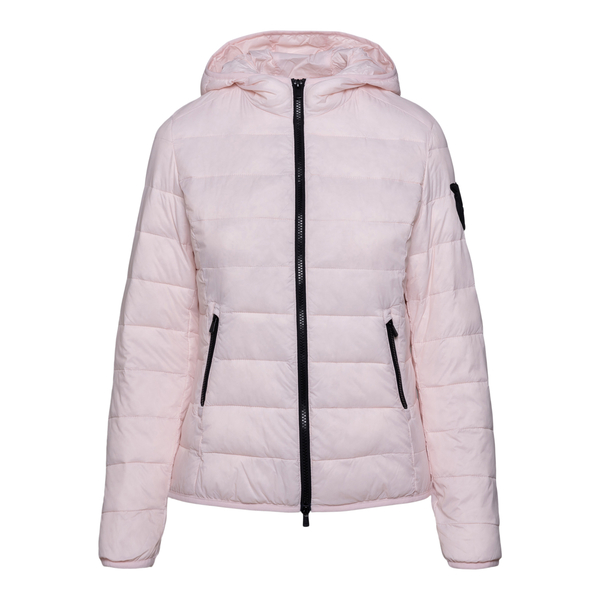 Pink down jacket with hood                                                                                                                            Pinko 1G17R3 front