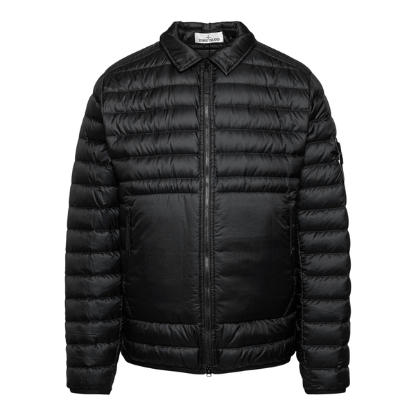 Black down jacket with collar                                                                                                                         Stone Island 7615421 back