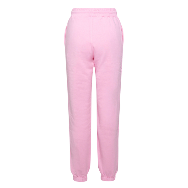 Pantaloni sportivi rosa con stampa logo                                                                                                                davanti