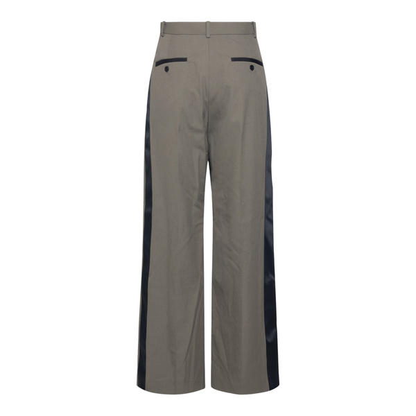 Pantaloni grigi con fascia a contrasto                                                                                                                 davanti