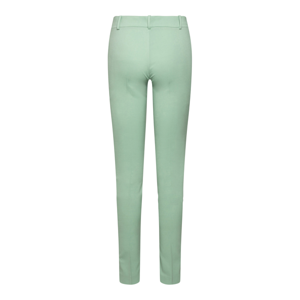 Pantaloni verde pastello con aperture                                                                                                                  davanti