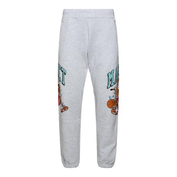 Grey sweatpants with side prints                                                                                                                      Market 395000237 front