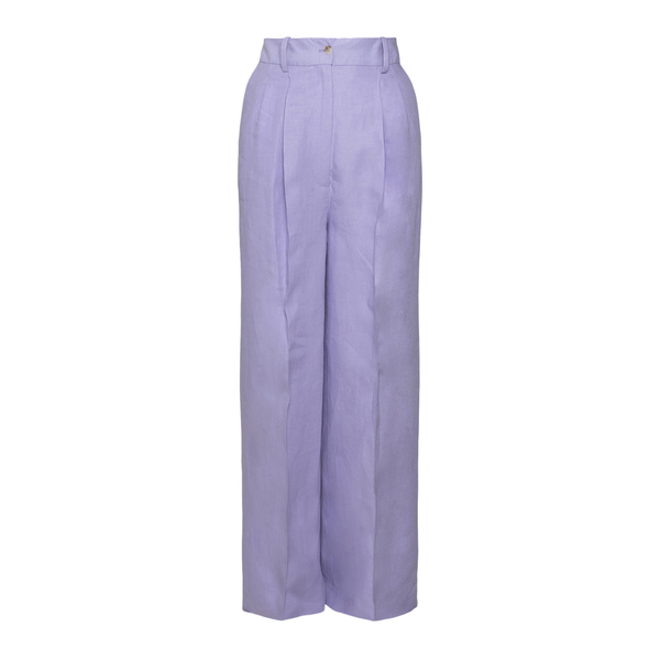 Lilac pants with wide leg Loulou Studio | Ratti Boutique