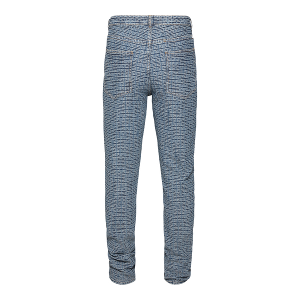 Jeans con pattern logo                                                                                                                                 davanti