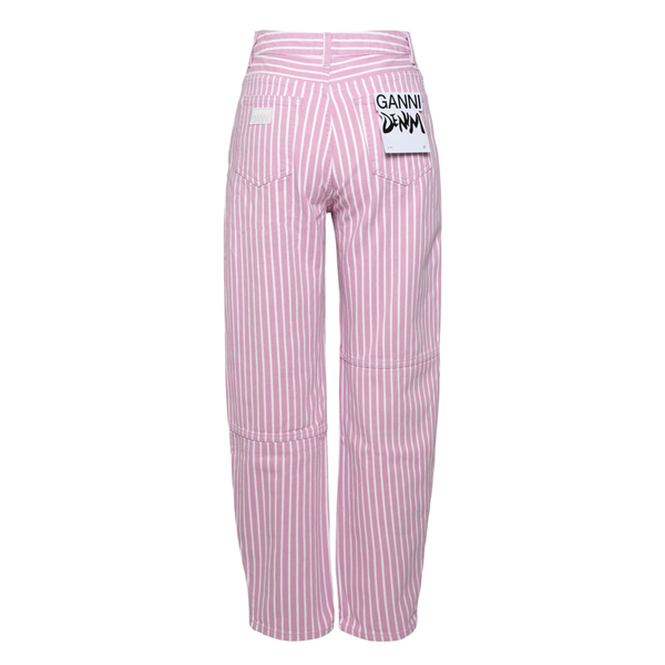 Pantaloni a righe bianchi e rosa                                                                                                                       davanti