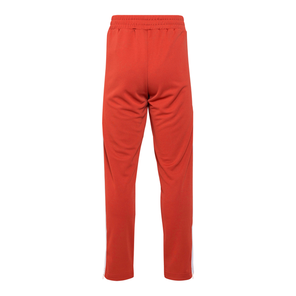 Pantaloni sportivi rossi con nome brand                                                                                                                davanti