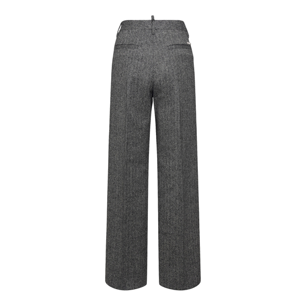 Pantaloni dritti grigi con piega                                                                                                                       davanti