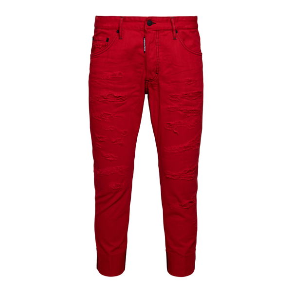 Red pants with rips                                                                                                                                   Dsquared2 S74LB1104 back