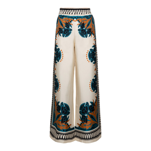 Flared trousers with patterned print                                                                                                                  La Double J TRO0026 back