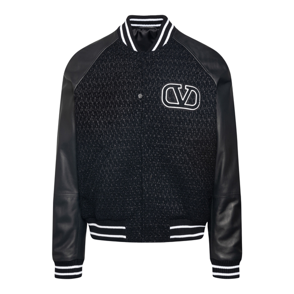 Wool and leather bomber                                                                                                                               Valentino XV3NAA55 back