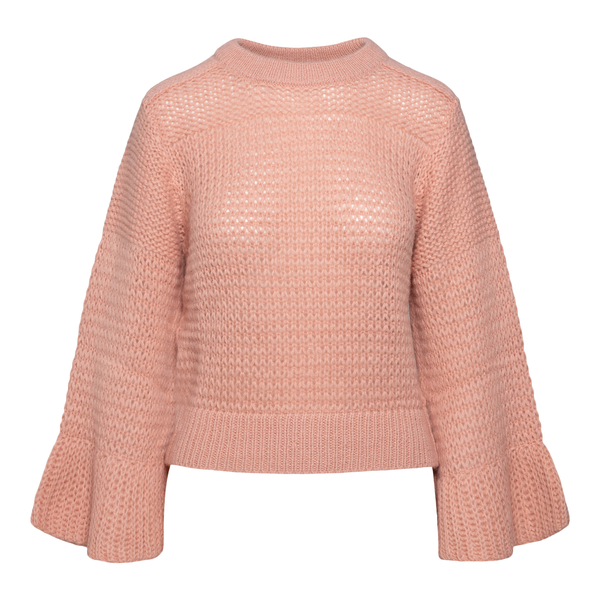 Pink sweater with flared cuffs                                                                                                                        See By Chloe CHS22SMP02 back