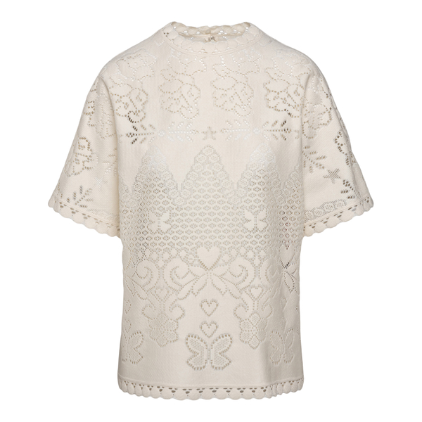 White top with embroidery                                                                                                                             Valentino XB3AE6S5 back