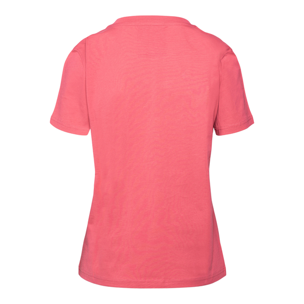  T-shirt rosa con stampa lucida a tono                                                                                                                 davanti