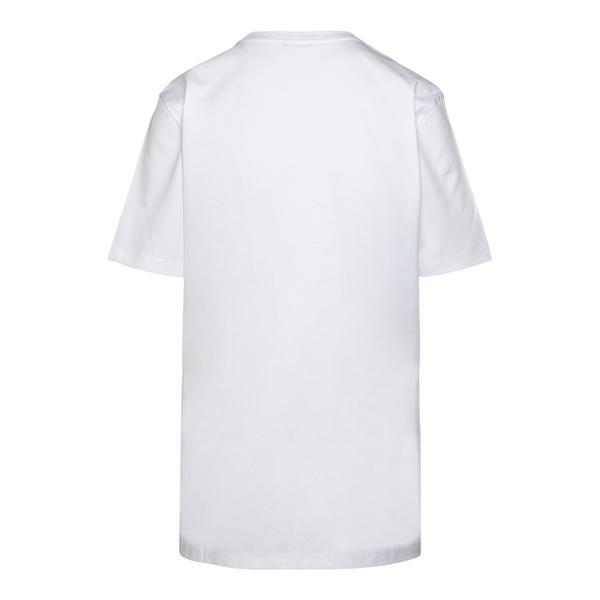 T-shirt bianca con ricamo Medusa                                                                                                                       davanti