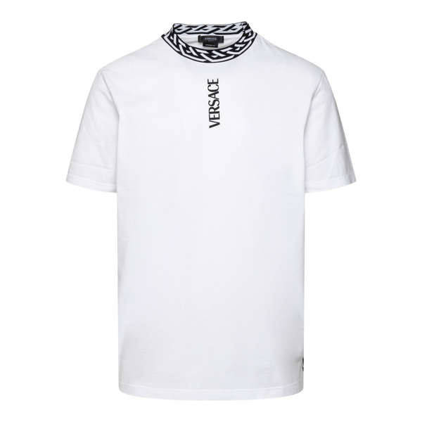 White T-shirt with interlacing detail                                                                                                                 Versace 1003391 back