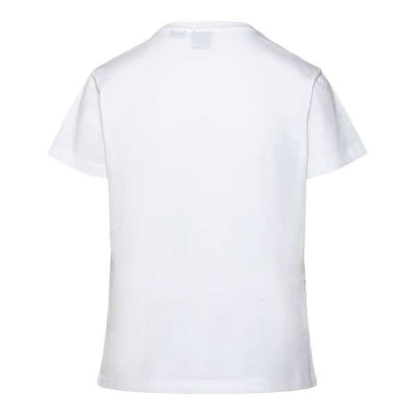 T-shirt bianca con Lover Bird in cristalli                                                                                                             davanti