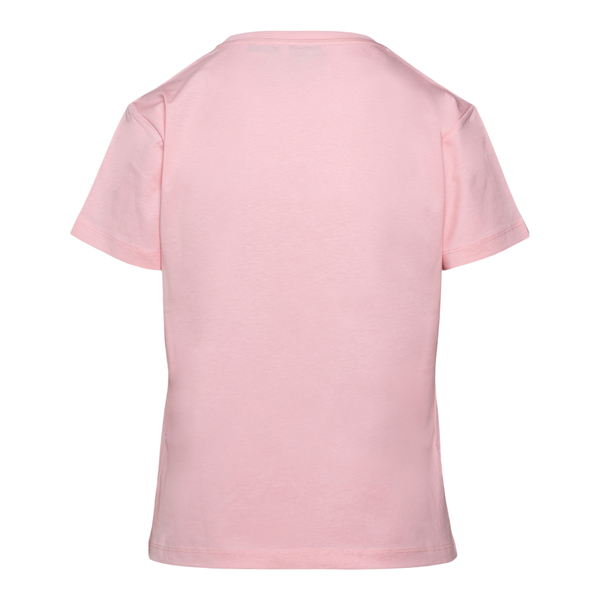 T-shirt rosa con logo                                                                                                                                  davanti