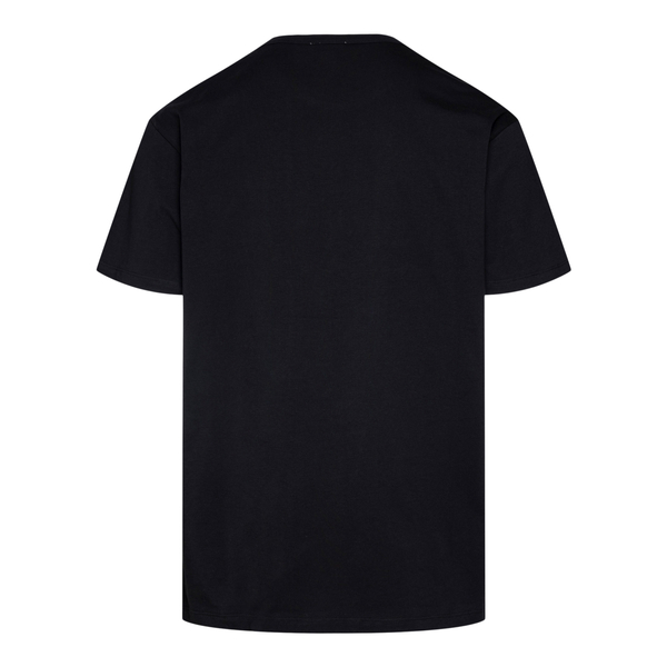 T-shirt nera con teschio                                                                                                                               davanti