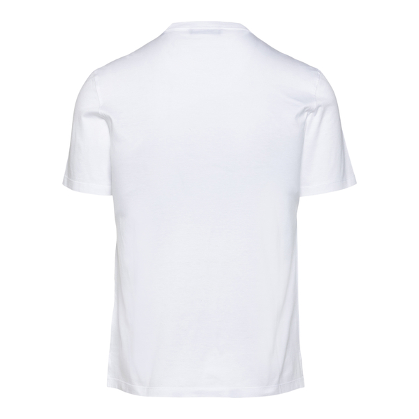 T-shirt bianca con ricamo                                                                                                                              davanti