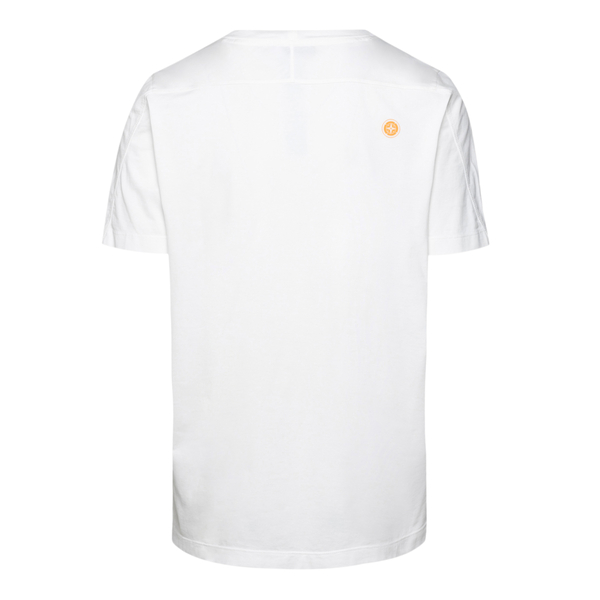 T-shirt bianca con stampa grafica                                                                                                                      davanti