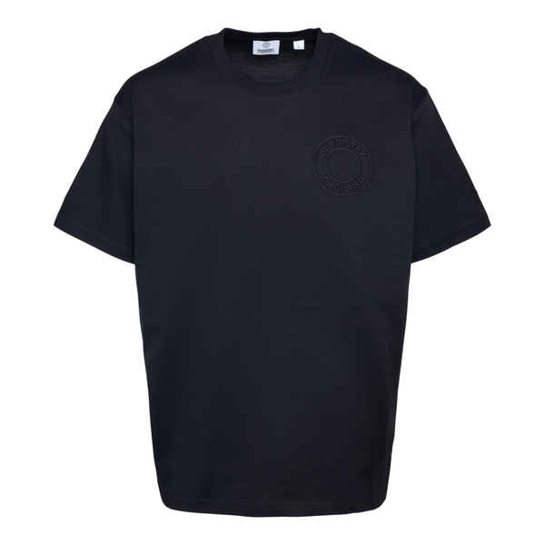 sværge Haiku glemme Black T-shirt with tone-on-tone embroidery Burberry | Ratti Boutique