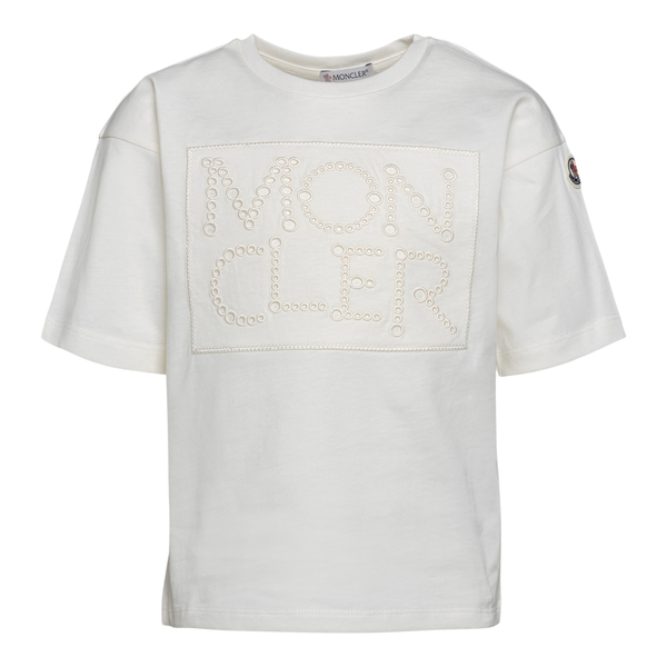 T-shirt with logo patch                                                                                                                               Moncler 8C00007 front