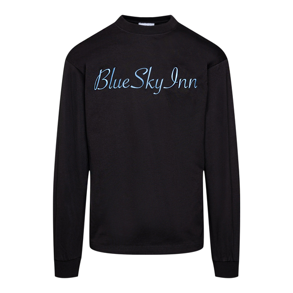 Black sweatshirt with blue logo embroidery                                                                                                            Blue Sky Inn BS2102LS005 back